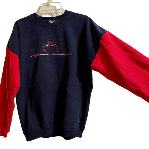 Vintage Crazy Shirts Hawaii RARE Pullover Vail Embroidery Medium 80s Col… - Picture 2 of 9